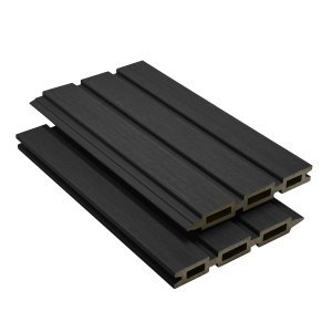ScenicLiving Slatted Composite Fencing - Ebony