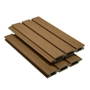 ScenicLiving Slatted Composite Fencing - Oak