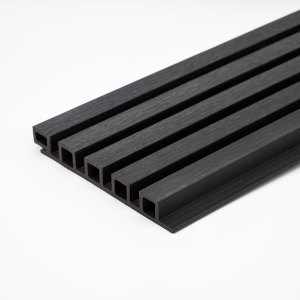 EazyClad 5S Wide Slatted Cladding Ebony Black