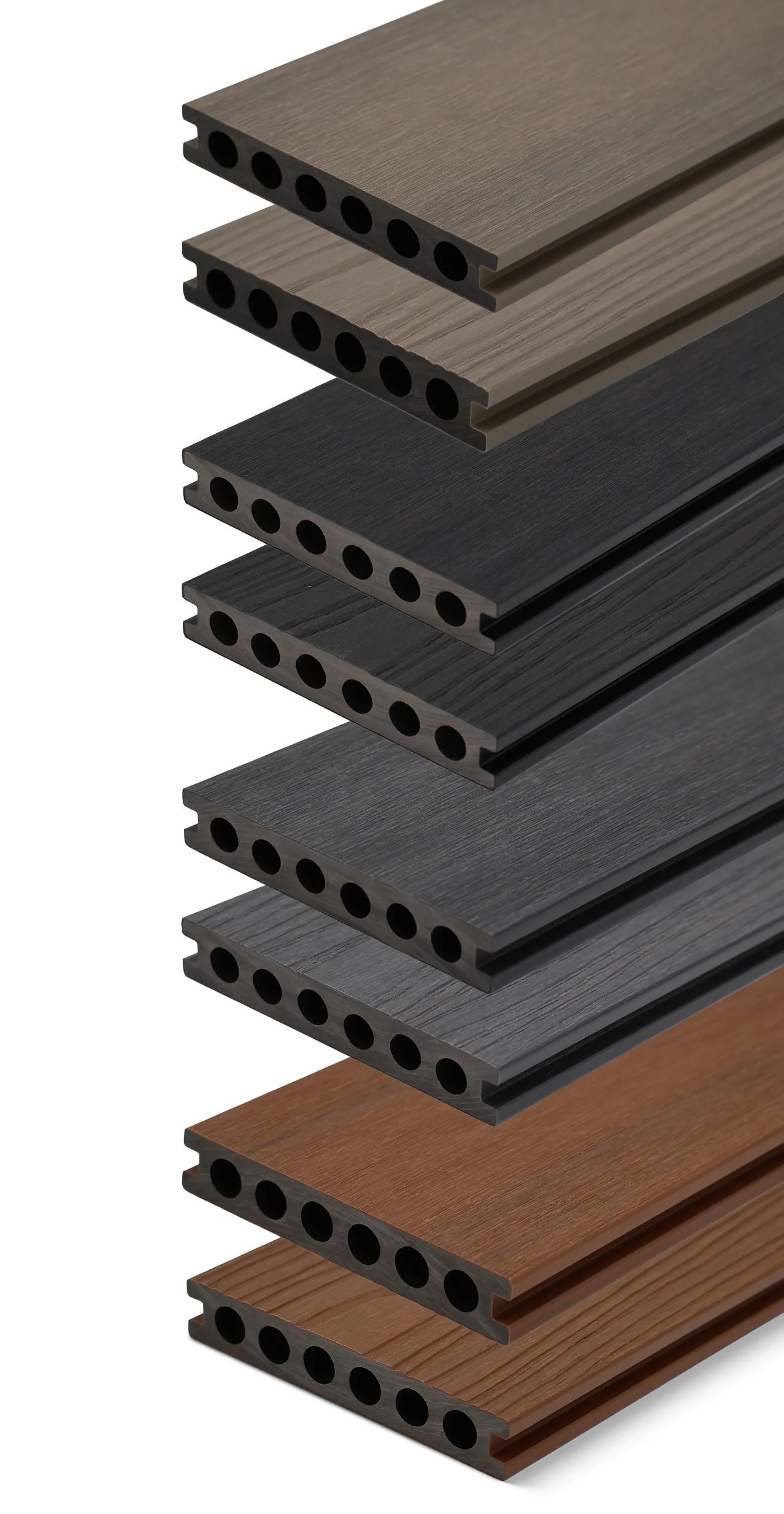 ScenicLiving Signature Decking


	Dual-sided design offering either brushed or woodgrain finish
	Available in a choice of contemporary colours
	Durable &lsquo;capped&rsquo; composite with superior protection against fading, scratching and staining
	Matching trims and accessories available for a complete system
	Made from responsibly-sourced and recycled materials


Warranty: 25 Years

Colours: Ebony, Stone Grey, Oak, Monterey Beige

Finishes: Brushed or Woodgrain (Dual-sided boards)

Board Dimensions: 138mm (W) x 23mm (H) x 3600mm (L)

Accessories: Dual-sided Bullnose Board, Dual-Sided Fascia Board, Angle Trim, Hidden T-clips and Screws, Locking Clips and Screws, Starter/End Clips, Colour-matched Screws
