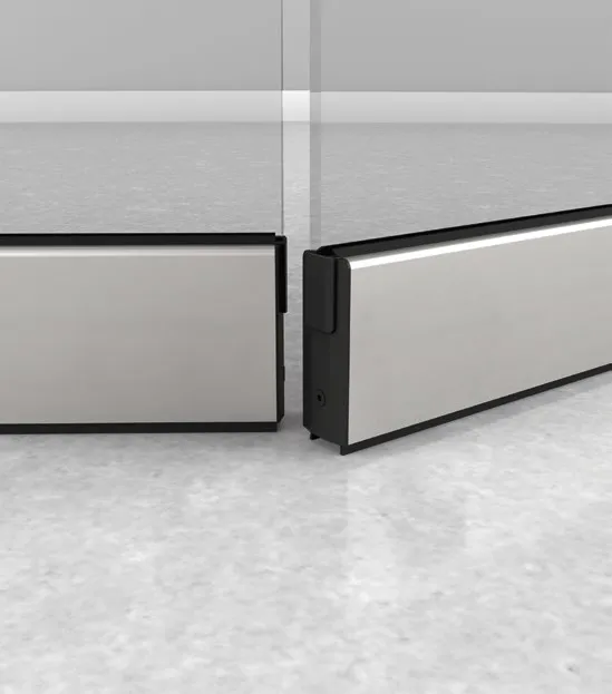 Door Rails

Our door rails offer maximum protection and an effective seal to the lower glass edges of doors. Designed to meet the most demanding of specifications, they enable both heavy duty and wide doors to be installed and the rails are also available with integral locks if required. 

Constructed using a screw clamp system, our rails can be adjusted in-situ up and down and side to side, to compensate for any irregularities in door openings; a key advantage over other systems on the market.

Available for glass thicknesses of 10mm – 19.5mm.
