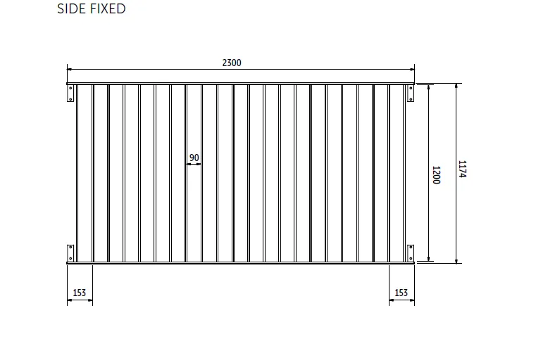 J1 Juliet Balcony System

Side-Fixed: 

0.74kN loading - fixed to steel at 1226mm or concrete at 1248mm centres
