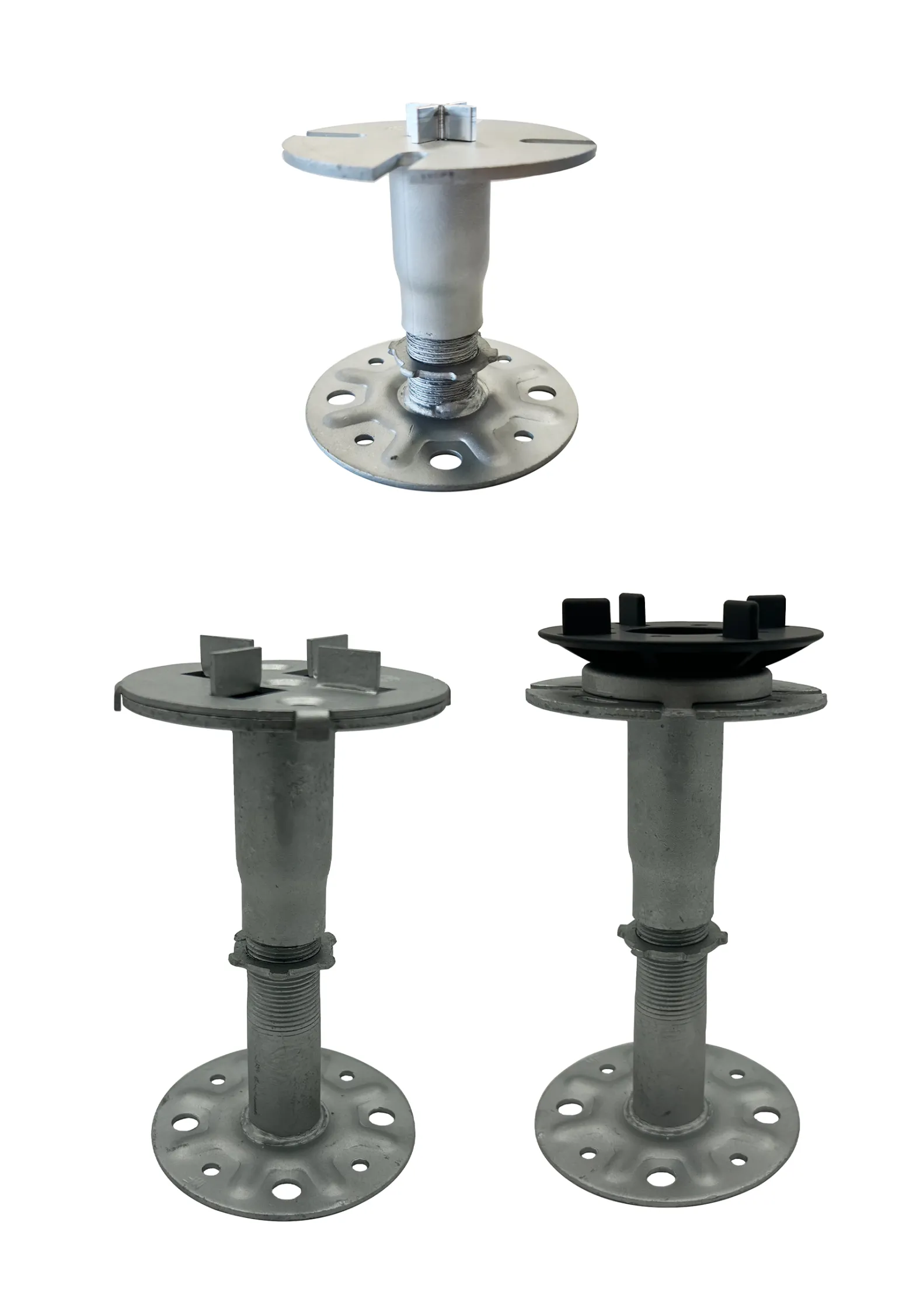 EazyPed Heads

A number of headpieces are available that click quickly and easily into EazyPed pedestals to cater for various applications. 

Paving Head 

Attached to either an EazyPed pedestal or EazyJoist rail, the Paving Head is a practical and efficient solution for securing EazyPave porcelain paving. Integral lugs position and hold tiles in place and provide a drainage gap. Various standard Paving Heads are available to suit tile layouts, including 4-way and 2-way options. 

Tile Spacer  

A simple 4-way tile spacer is available to clip into the standard EazyPed flat head. 

Self-Levelling Head  

The range includes a self-levelling head for paving applications, offering up to 5% of slope correction in all directions. It automatically and innovatively adjusts to create a perfectly flat upper surface, when receiving the slabs. 

Joist Head  

Manufactured from high-grade aluminium 6063 T6, this head securely fixes to an EazyPed pedestal with a screw, creating a robust fire-rated substructure when combined with EazyJoist rails.
