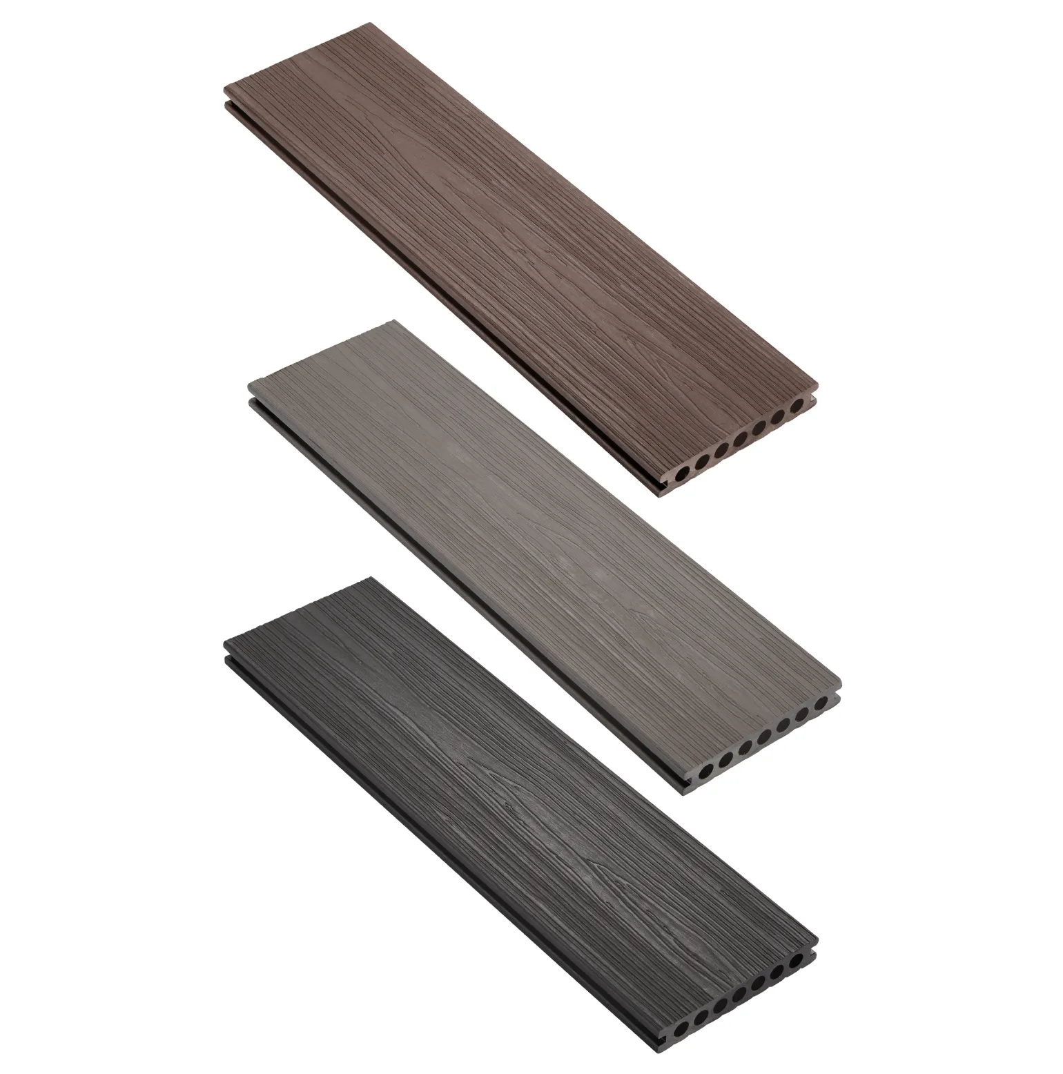 System Details & Specifications 

Our boards feature a textured deep grain. They are manufactured from 95% reclaimed hardwood fibres and recycled HDPE plastic, and produced in a way as to mimic the non-uniformity of natural timber. With a wood grain look on one side and wide grooves on the reverse, the boards offer a choice of two finishes.  

Range: Ecoscape Legna from BM Architectural 

Warranty: 25 years 

Colours: Carbon, Stone, Flax

Board Dimensions: D 23mm x W 138mm x L 3600mm (Once installed with the 5mm T-clip, the coverage of the board is 143mm) 

Accessories: Hidden T-clips and screws; Locking clips and screws; Single-sided start/end clips; Colour-coded screws; Flat Decking Trim (15mm x 3600mm); Angle Decking Trim (42mm x 2900mm)
