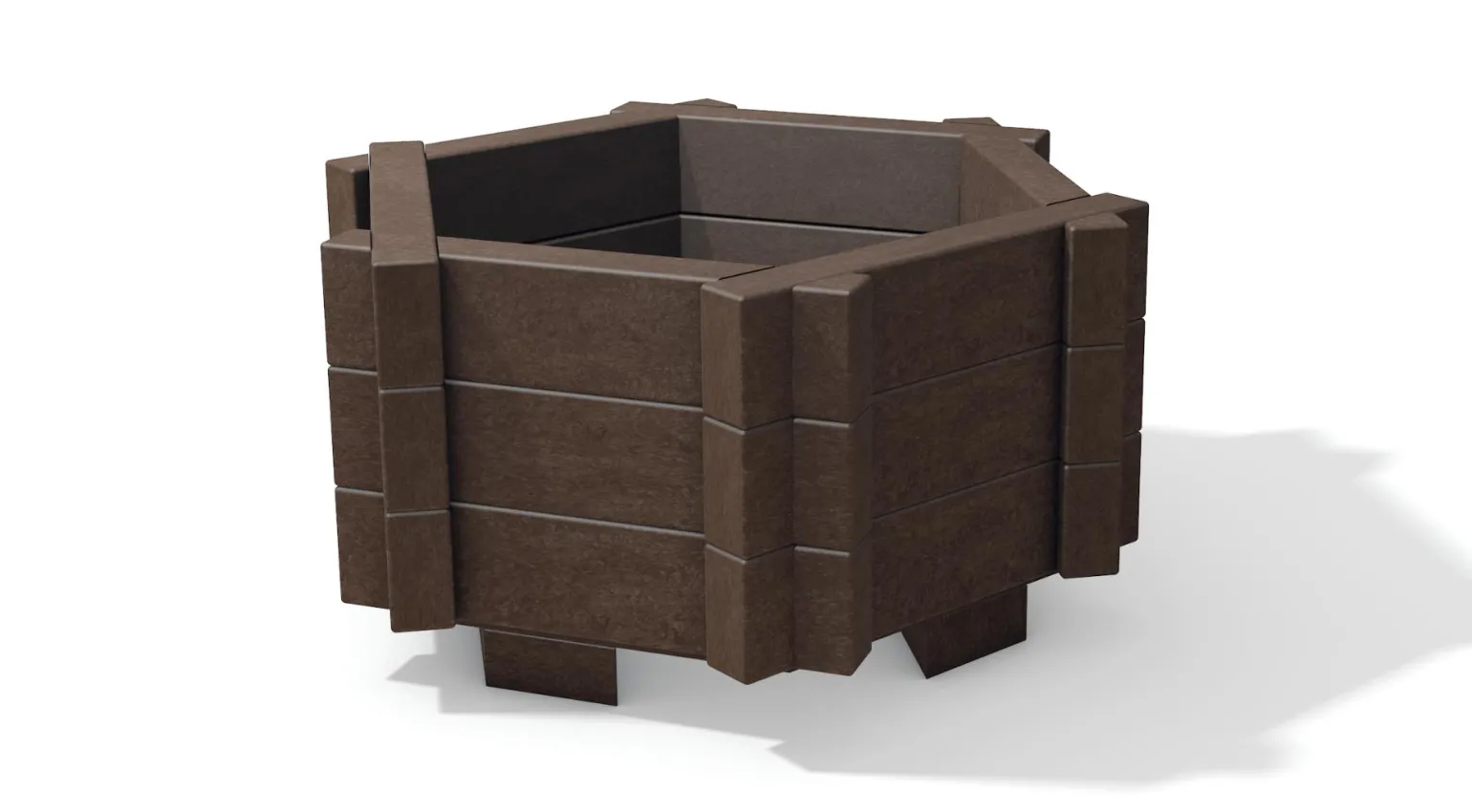 Planters – Supplied Fully Assembled

Our durable, stylish and sustainable recycled plastic planters are an easy way to upgrade the appearance of your garden, business premises or other public area. They are large enough for shrubs and small trees, as well as flowers and vegetables, and are weather-resistant and maintenance-free. 

Hexagonal Planter - (H)880mm x (W)560mm x (L)520mm 
Rectangular Planter - (H)500mm x (W)600mm x (L)1300mm 
Square Planter - (H)470mm x (W)700mm x (L)700mm 
Rectangular Raised Bed - (H)630mm x (W)900mm x (L)1900mm 

Contact Us     Shop Now     Free Sample Request