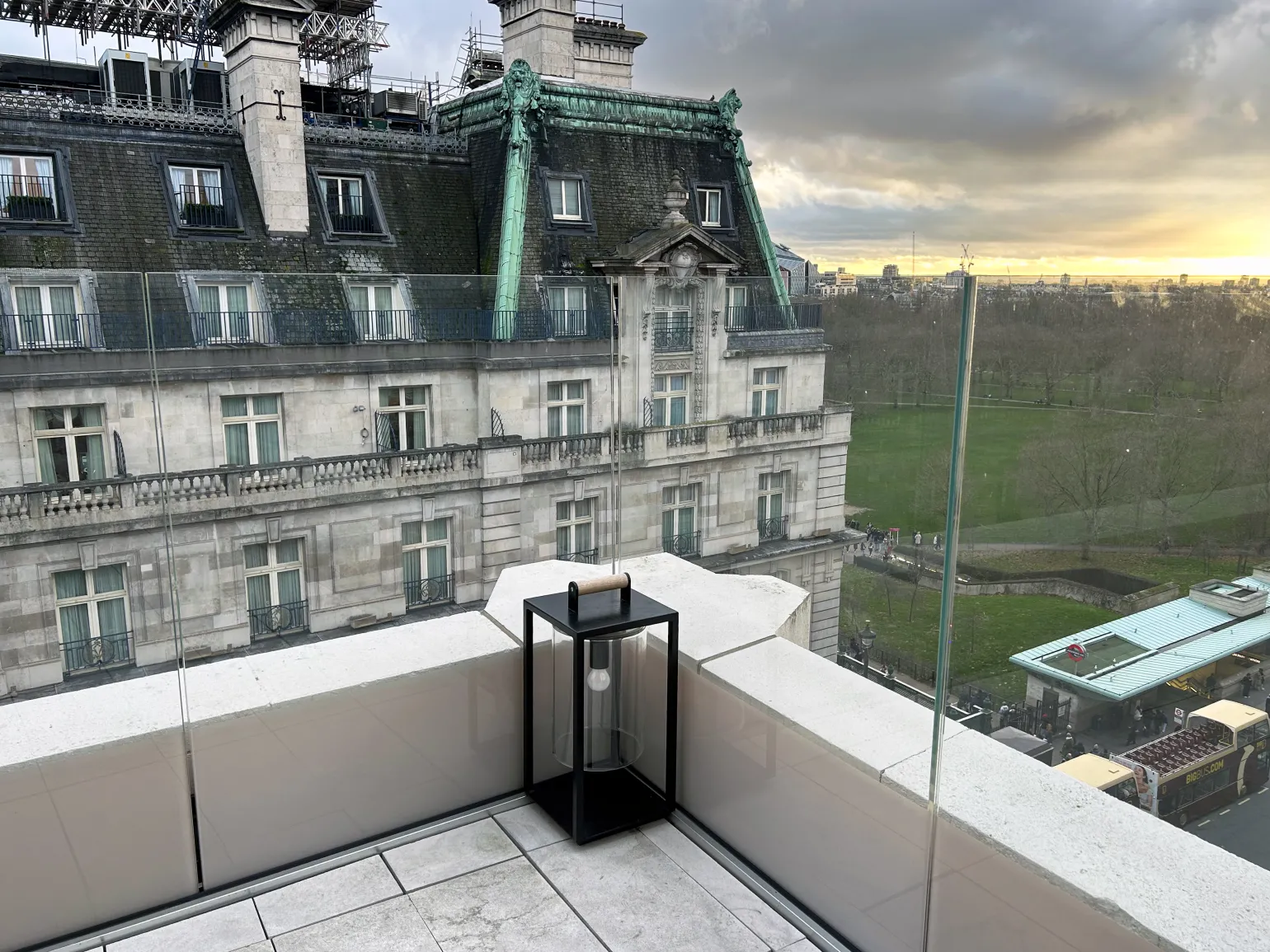 A frameless glass balustrade was selected as the best complement to the elegant interior design of the suites and the high-end outdoor paving, furniture and lighting on the terraces.

A 1.5kN system, the balustrade meets all necessary safety requirements for the application, while the frameless glass construction offers panoramic views.  

A key feature of this installation is the discreet positioning of the fixing channel below the line of the paving, with the complete absence of any visible fixings greatly contributing to the overall elegance of the final look.
